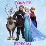 Convite Animado Frozen Brincar na Neve