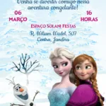 Convite Digital Frozen