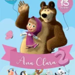 Convite Digital Masha e o Urso