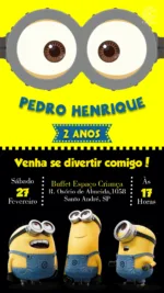 Convite Digital Minions