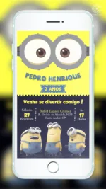 Convite Digital Minions