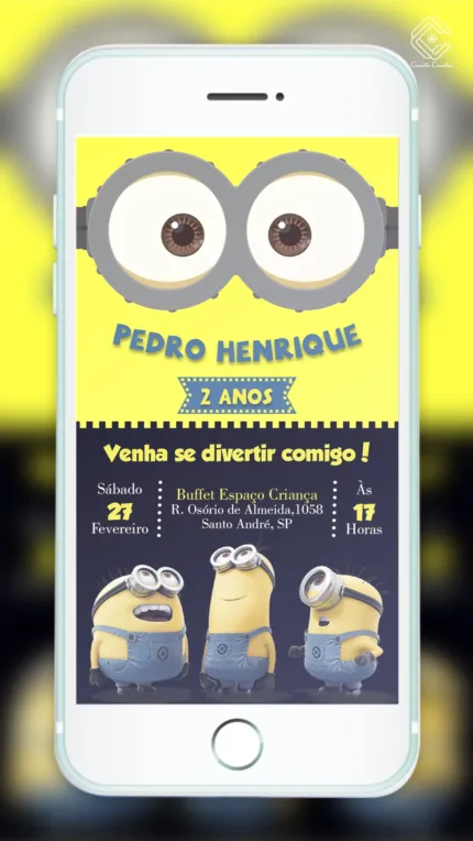 Convite Digital Minions