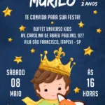 Convite Digital O Pequeno Príncipe