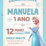 Convite Digital Frozen Elza