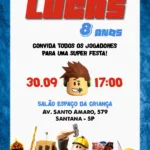 Convite Digital Roblox