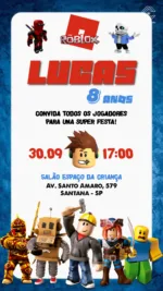 Convite Digital Roblox