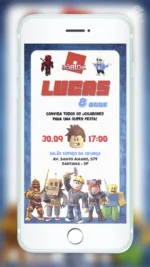 Convite Digital Roblox