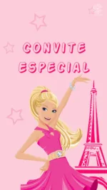 Convite Animado Barbie Girl