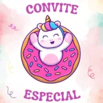 Convite Animado Unicórnio