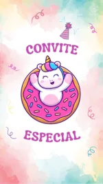 Convite Animado Unicórnio