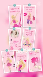 Convite Animado Barbie Girl