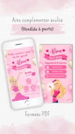 Convite Animado Barbie Girl