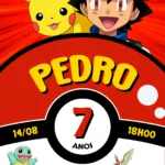 Convite Digital Pokemon