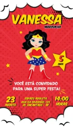 Convite Digital Mulher Maravilha