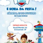 Convite Digital Patrulha Canina