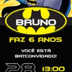 Convite Digital Batman