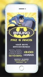 Convite Digital Batman