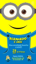 Convite Digital Minions