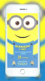 Convite Digital Minions