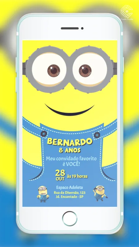 Convite Digital Minions