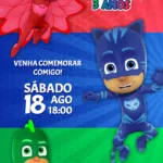 Convite Digital PJ Masks