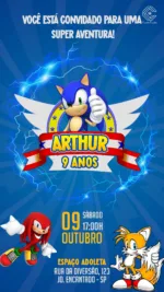 Convite Digital Sonic