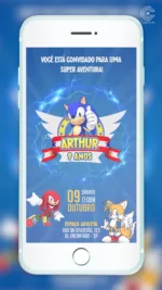 Convite Digital Sonic