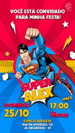 Convite Digital Superman