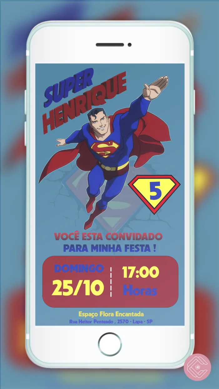 Convite Digital Superman