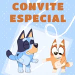 Convite Animado Bluey e Bingo