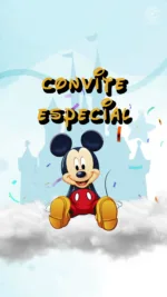 Convite Animado Mickey Mouse