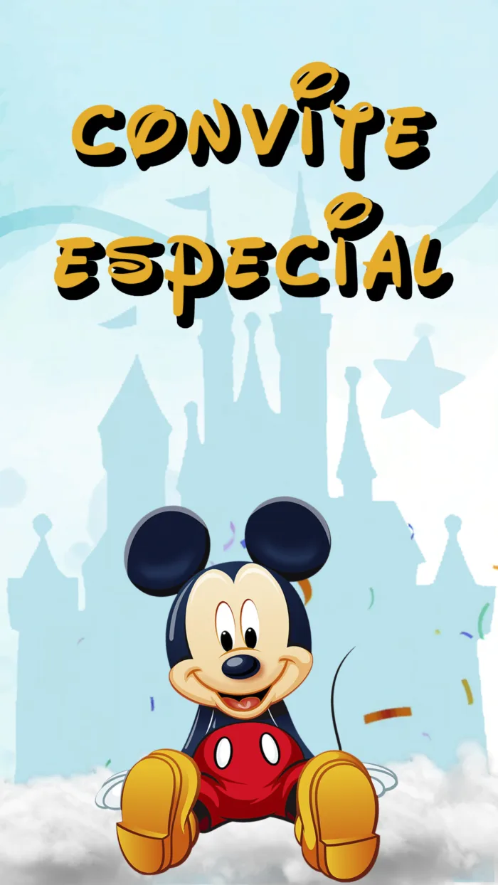 Convite Animado Mickey Mouse