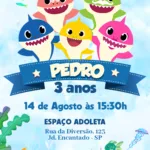 Convite Digital Baby Shark