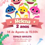 Convite Digital Baby Shark