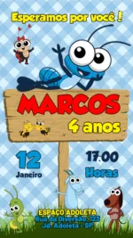 Convite Digital Bob Zoom