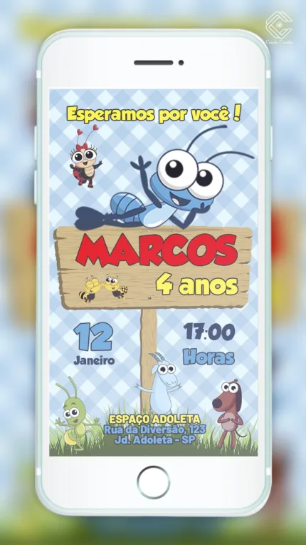 Convite Digital Bob Zoom