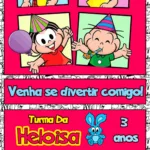 Convite Digital Turma da Mônica