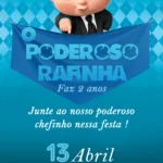 Convite Digital Poderoso Chefinho
