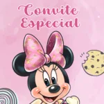 Convite Animado Minnie Confeiteira