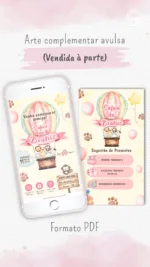 Convite Animado Safari - Menina