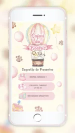 Convite Interativo Safari Menina