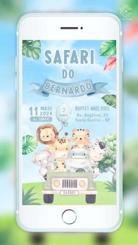 Convite Digital Safari