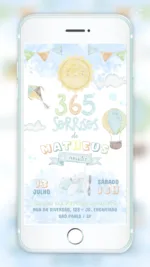 Convite Digital 365 Sorrisos (Menino)