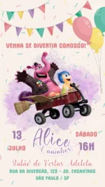 Convite Digital Divertida Mente