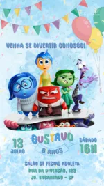 Convite Digital Divertida Mente