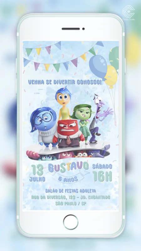 Convite Digital Divertida Mente