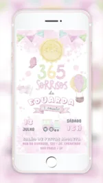 Convite Digital 365 Sorrisos (Menina)