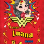 Convite Digital Mulher Maravilha