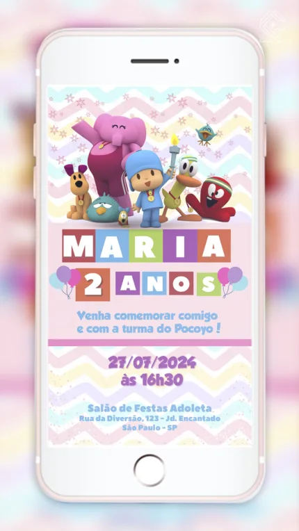 Convite Digital Pocoyo