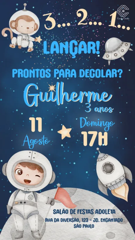 Convite Digital Astronauta